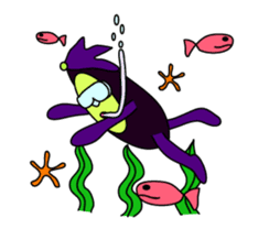 Irregular eggplants pack4 sticker #15804395