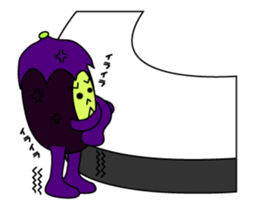 Irregular eggplants pack3 sticker #15804471