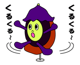 Irregular eggplants pack3 sticker #15804474