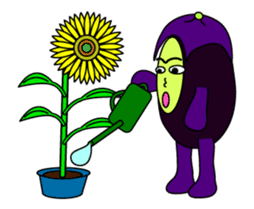 Irregular eggplants pack3 sticker #15804475