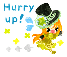 Flower objects and pretty little people sticker #15804491