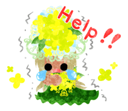 Flower objects and pretty little people sticker #15804492