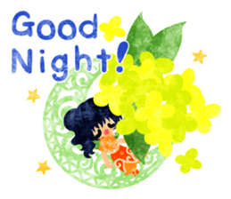 Flower objects and pretty little people sticker #15804497