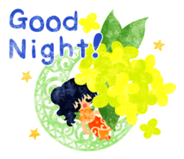 Flower objects and pretty little people sticker #15804497