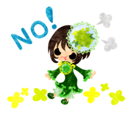 Flower objects and pretty little people sticker #15804499