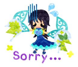 Flower objects and pretty little people sticker #15804501