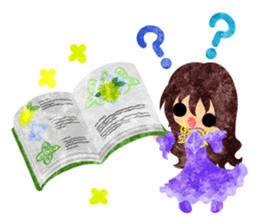 Flower objects and pretty little people sticker #15804502