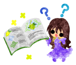 Flower objects and pretty little people sticker #15804502