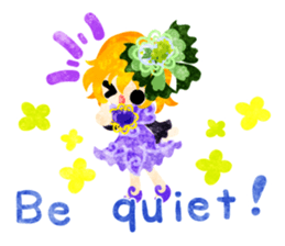 Flower objects and pretty little people sticker #15804509