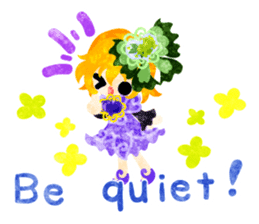 Flower objects and pretty little people sticker #15804509