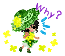 Flower objects and pretty little people sticker #15804513