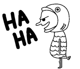 Fish Costume Boy sticker #15804746