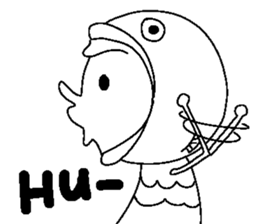Fish Costume Boy sticker #15804748