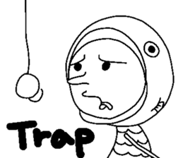 Fish Costume Boy sticker #15804751