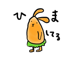 carrot-rabbit sticker #15804986