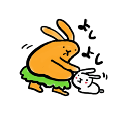 carrot-rabbit sticker #15804989