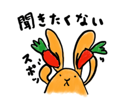 carrot-rabbit sticker #15804992