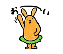 carrot-rabbit sticker #15804993