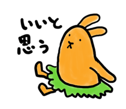 carrot-rabbit sticker #15804998