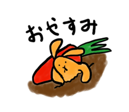 carrot-rabbit sticker #15805000