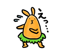 carrot-rabbit sticker #15805001