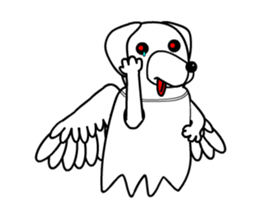 Animations: Angel of a fascinating dog sticker #15807789