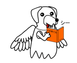 Animations: Angel of a fascinating dog sticker #15807793