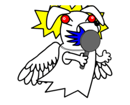 Animations: Angel of a fascinating dog sticker #15807794