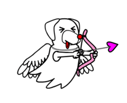 Animations: Angel of a fascinating dog sticker #15807798