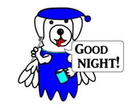 Animations: Angel of a fascinating dog sticker #15807799