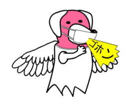 Animations: Angel of a fascinating dog sticker #15807807