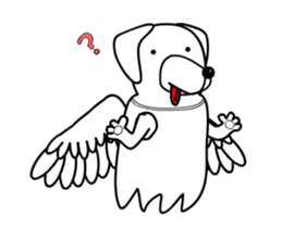 Animations: Angel of a fascinating dog sticker #15807809