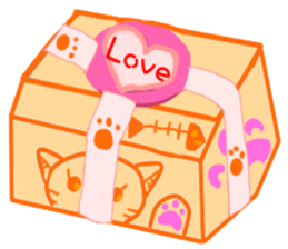 Stealing money cat Asha+Emily And Alger sticker #15808050