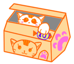 Stealing money cat Asha+Emily And Alger sticker #15808051