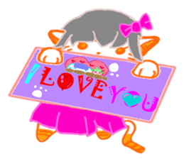Stealing money cat Asha+Emily And Alger sticker #15808053