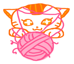 Stealing money cat Asha+Emily And Alger sticker #15808056