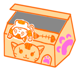 Stealing money cat Asha+Emily And Alger sticker #15808060