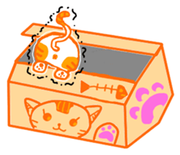 Stealing money cat Asha+Emily And Alger sticker #15808062