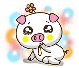 Flattery floral wild boor sticker #15808442