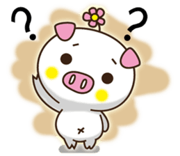 Flattery floral wild boor sticker #15808445