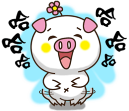 Flattery floral wild boor sticker #15808447