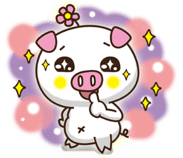 Flattery floral wild boor sticker #15808451