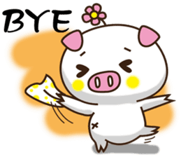 Flattery floral wild boor sticker #15808452