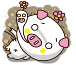 Flattery floral wild boor sticker #15808454