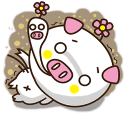 Flattery floral wild boor sticker #15808454