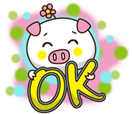 Flattery floral wild boor sticker #15808460