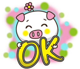 Flattery floral wild boor sticker #15808460