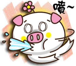 Flattery floral wild boor sticker #15808479