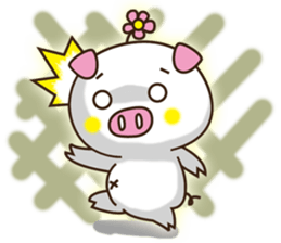 Flattery floral wild boor sticker #15808481