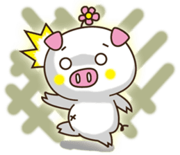 Flattery floral wild boor sticker #15808481